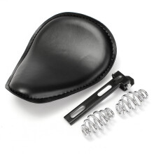 Uusi nahkainen moottoripyörän keväntuki istuimella Harley Sportster Chopper Bobber Custom SOLO