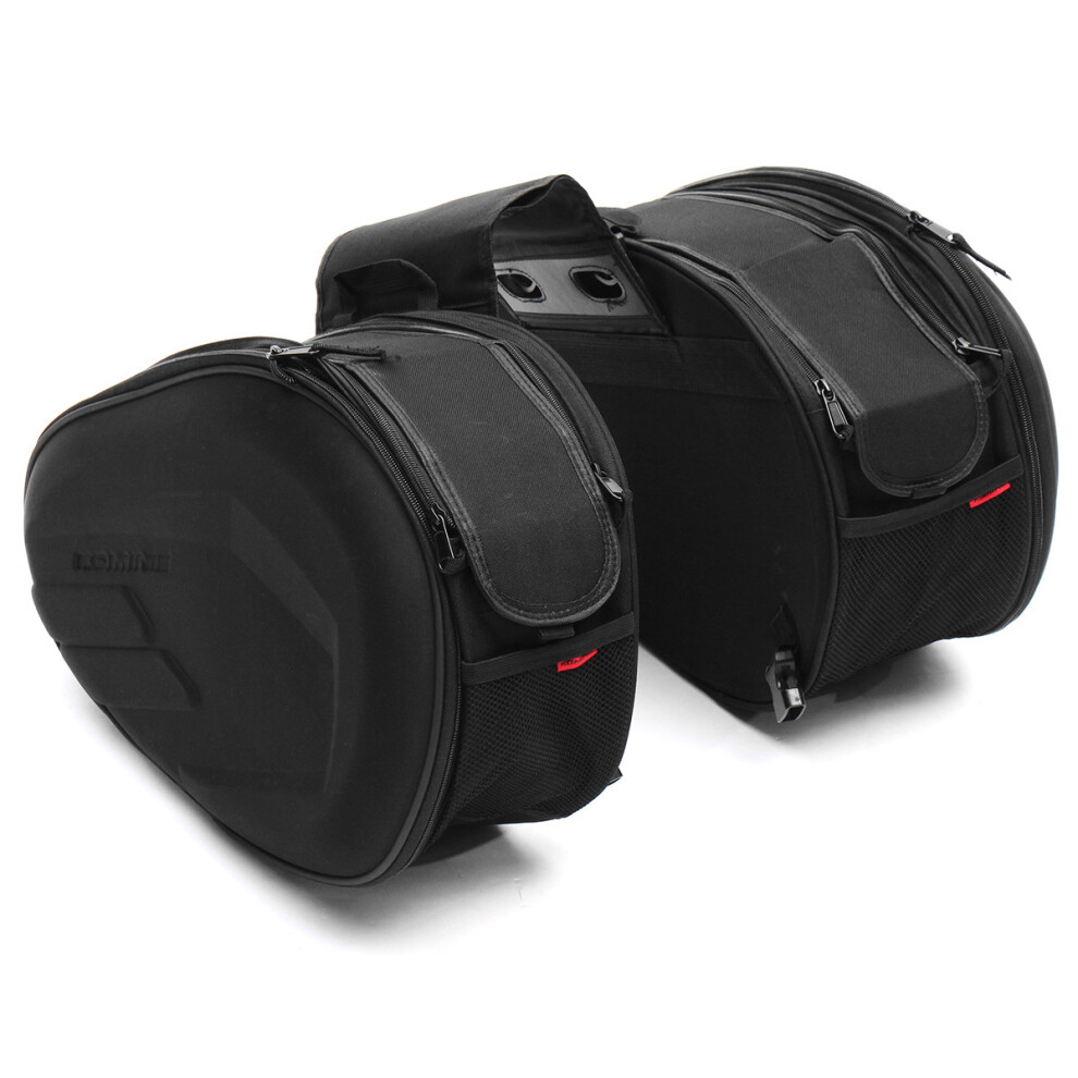 New 36L-58L Large Capacity Luggage Saddle Bag Motorcycle Rear Seat Multi-Use Expandable 762179096542