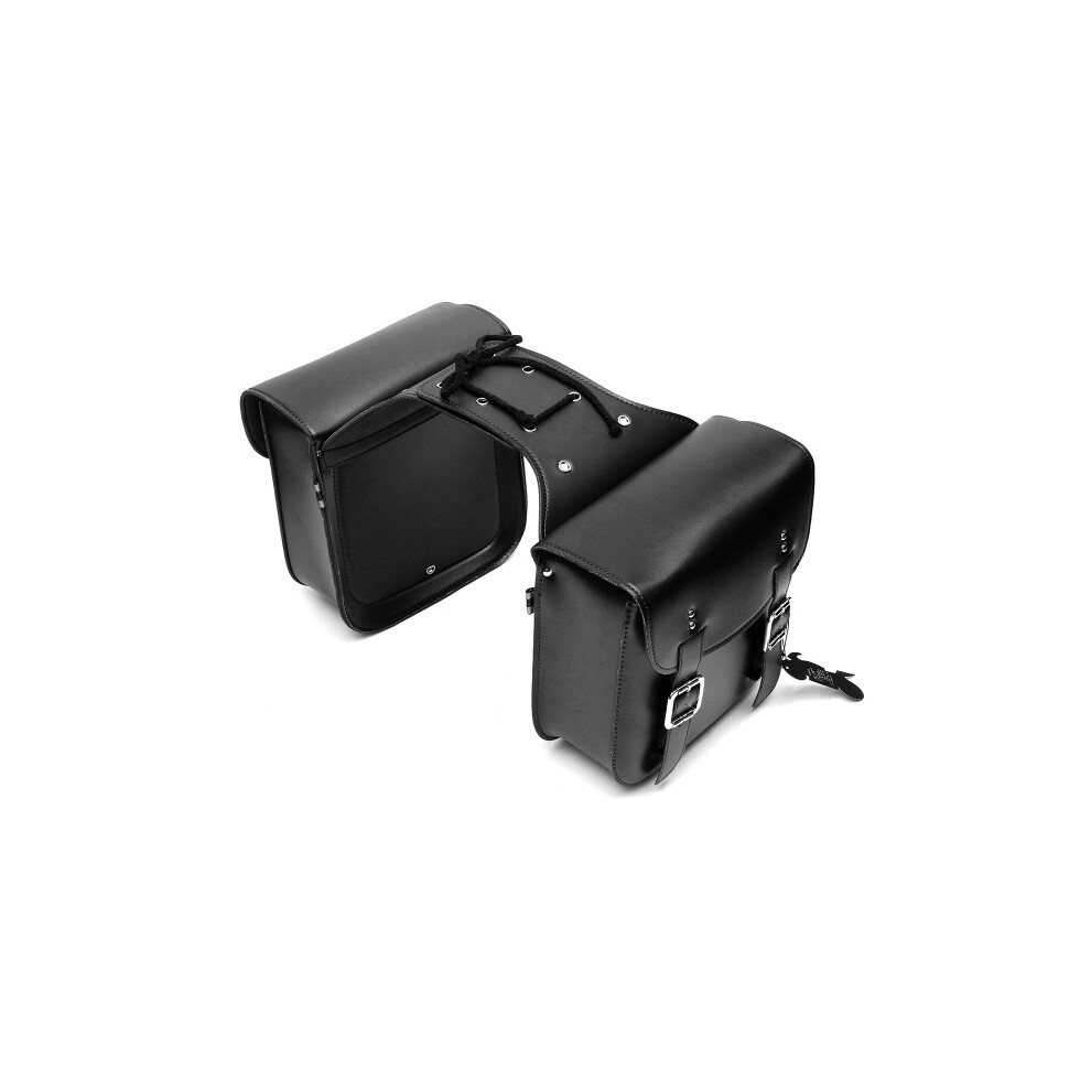 New Motorcycle Saddlebags Pu Leather Large Capacity Motor Bike Side Moto Tank Bag Luggage 762179093626