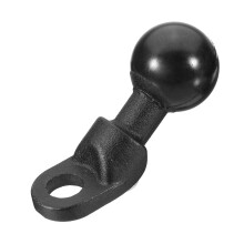 Suporte de GPS Preto Novo para Motocicleta com Base e Orifício de 9mm e Bola de 1 polegada