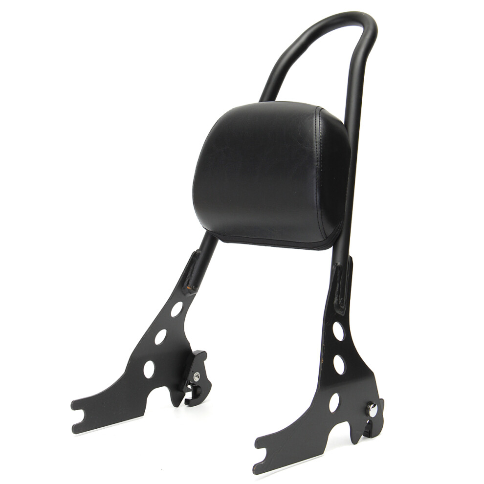 Detachable Sissy Bar Motorcycle Passenger Backrest Cushion 762179058052