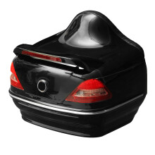 Nuovo bauletto posteriore da moto da 26L con luce posteriore nera per Harley Honda Yamaha Suzuki Vulcan Cruiser