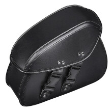 Neue Paar schwarze PU-Leder-Motorrad-Universal-Satteltaschen Fahrer Motorrad-Panniers Gepäck
