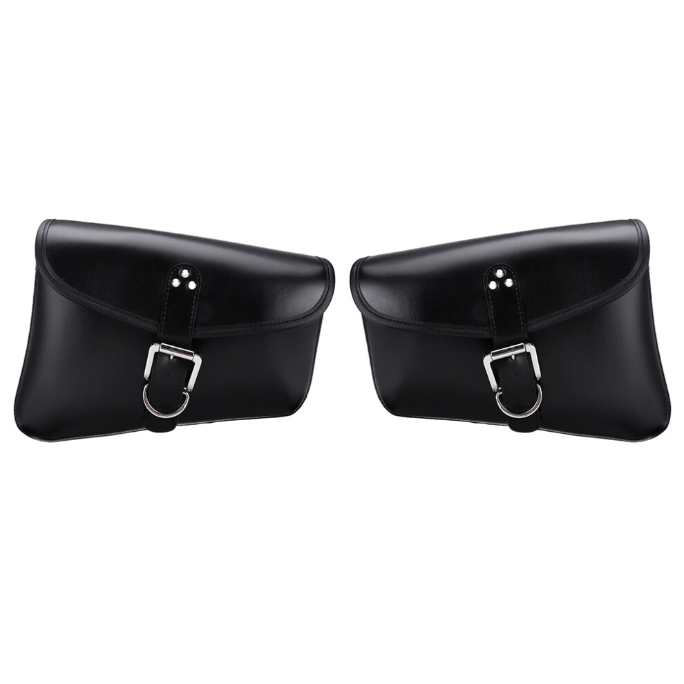 New Pu Leather Motorcycle Saddlebags Luggage Side Back Storage Bag For Harley Xl883/1200 762179085942