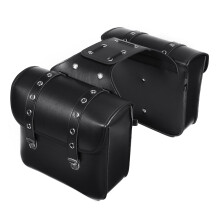 Uusi moottoripyörän PU-nahkainen sivulaukku Harley Sportster XL883/1200 varastointiin