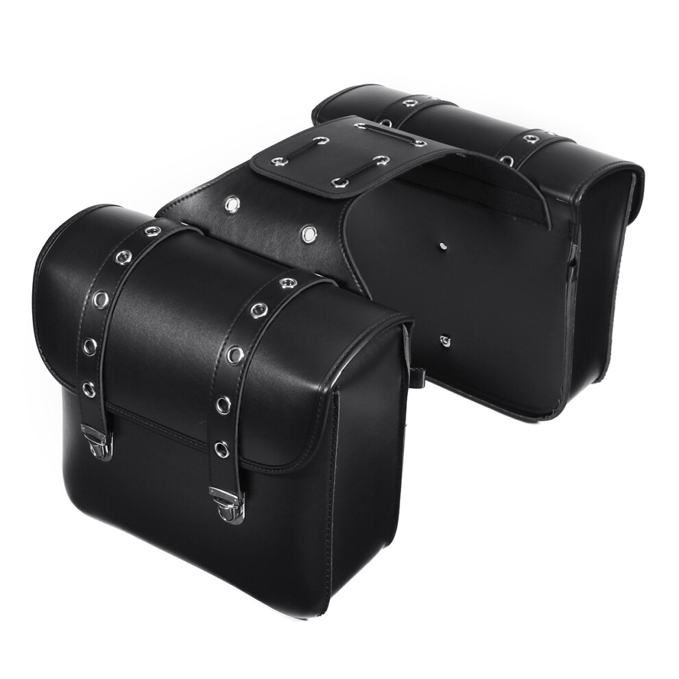 New Motorcycle Pu Leather Side Saddlebags Storage For Harley Sportster Xl883/1200 762179092704