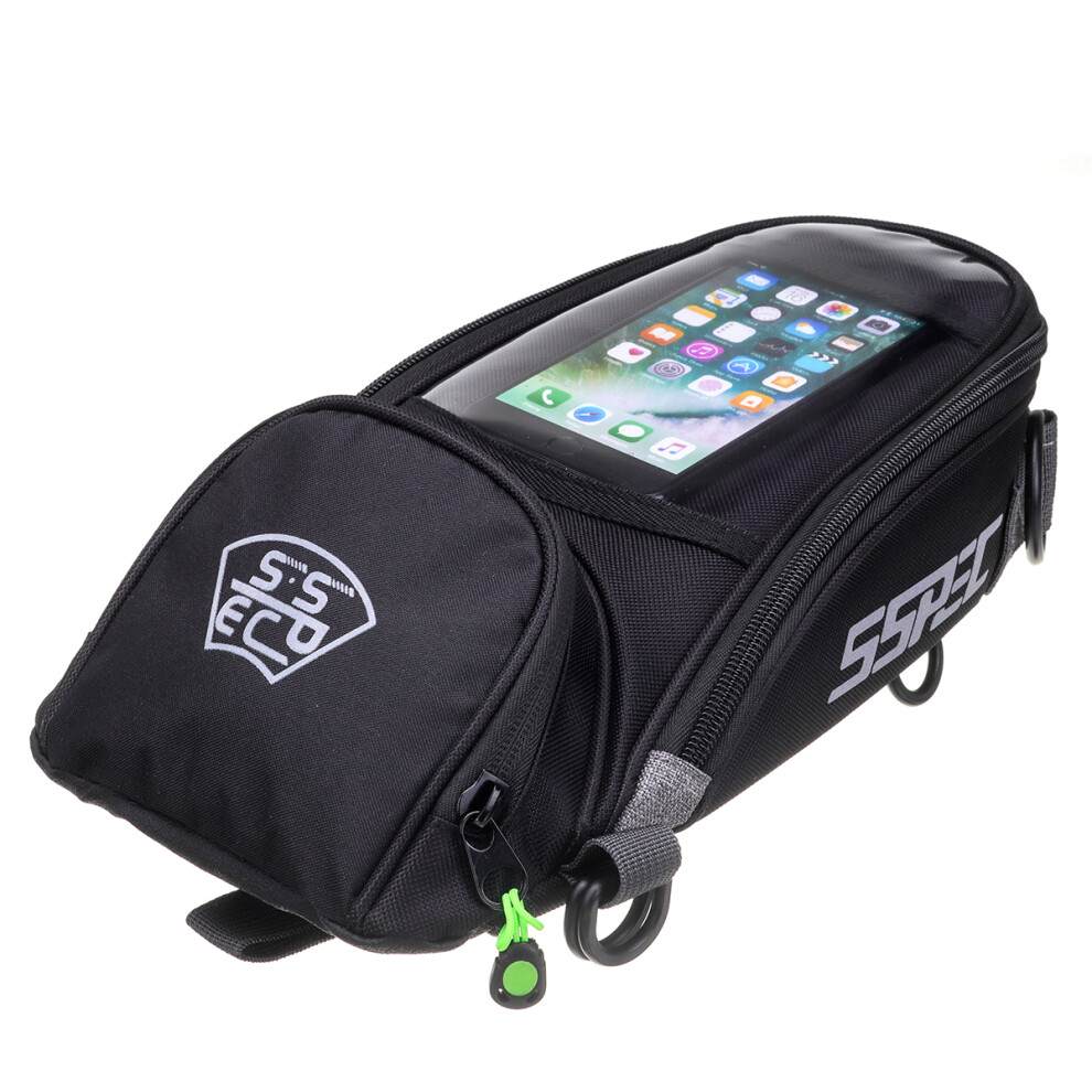 New Sspec Motorcycle Oil Fuel Tank Bag Saddlebags Magnetic Waterproof For Phone Gps 762179078494