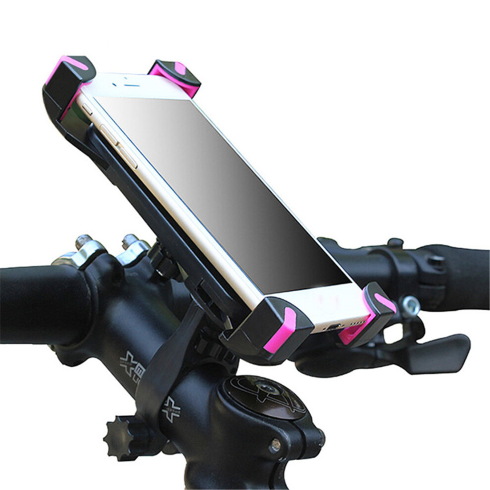 Universal Motorcycle Bicycle Handlebar Phone Holder Adjustable Soft Protective Bracket 762179041740