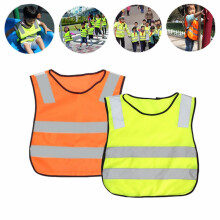 Novo Colete Amarelo de Segurança Infantil Reflector Reflectivo Alta Visibilidade