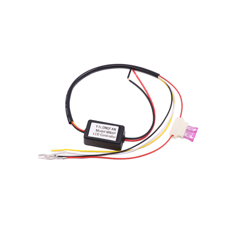 On/Off Dimming Automatic Dimmer Led Daytime Running Relay Harness Drl Controller Module Light 762179037705
