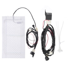 Neue 12 V Carbonfaser-Heizkissen Motorrad Winter beheizter Sitz mit Rundschalter Scooter ATV UTV Universal