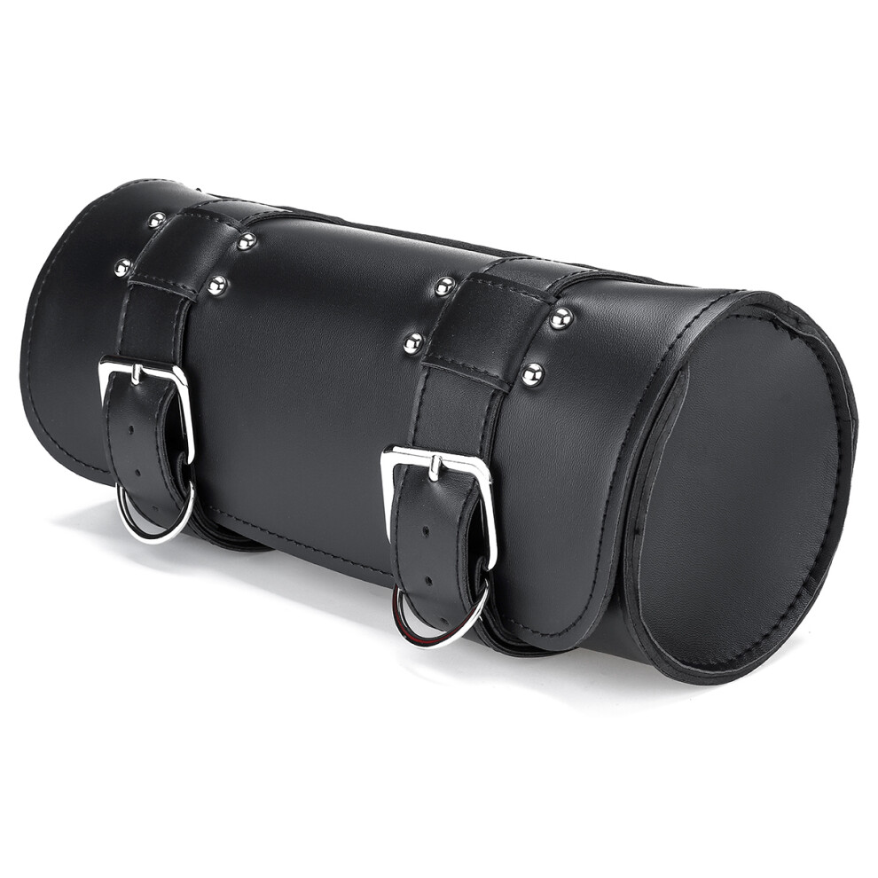 New Motorcycle Tool Side Pu Leather Side Box Hanging Saddle Bag Universal Black 762179066828
