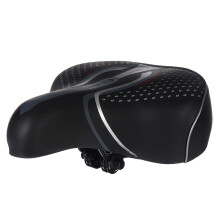 Novo Conforto Largura Grande Sela de Bicicleta Gel Cruiser Extra Desportiva Almofada Macia
