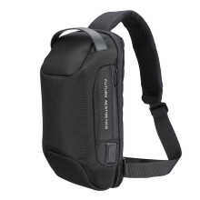 Neue BANGE USB-Lade-Schulter-Crossbody-Tasche mit großer Kapazität wasserdicht kratzfest diebstahlsicher Macbook-Aufbewahrung Rucksack Brustt