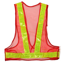 Novo colete refletor laranja e amarelo em 2 peças equipamento de segurança de alta visibilidade.