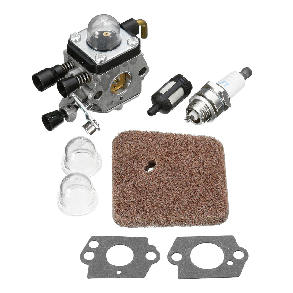 Carburetor Carb Air Filter Spark Plug For Stihl Trimmer Fs55r Fs55rc Km55 Hl45 762179050766