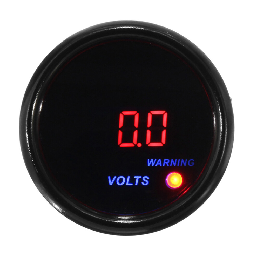 New 2Inch 52Mm 8-18V Voltage Volt Gauge Digital + Led Display Face Meter Blue/Red/Black 762179065432