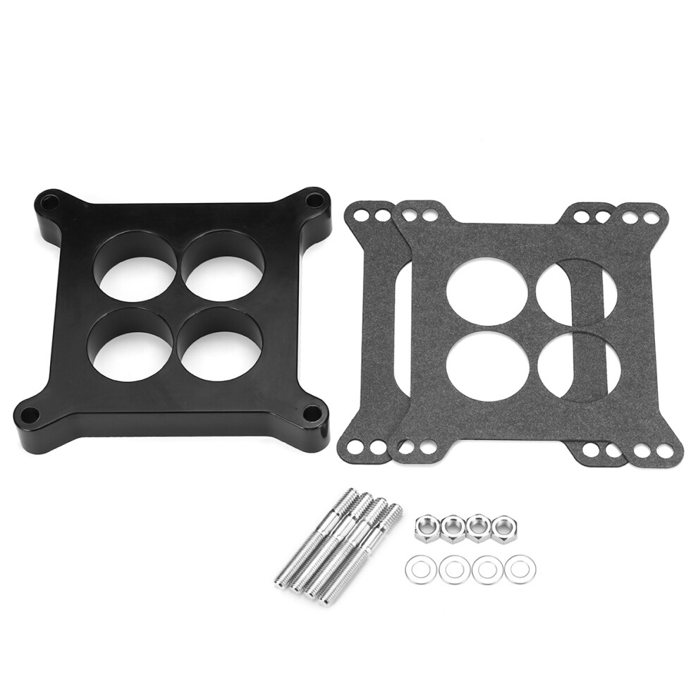 New Ported Phenolic Carburetor Spacer 4Bbl Sbc Bb For Ford Holley Sb Chevy Edelbrock Barry Grant 762179074434
