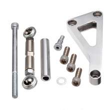 New Polished Long Engine Water Pump Alternator Bracket Kit For Chevy SBC 350 #PCE232.1002
