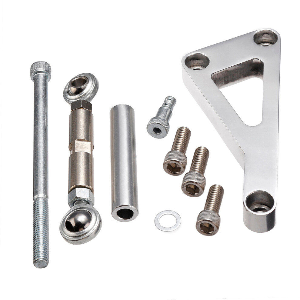 New Polished Long Engine Water Pump Alternator Bracket Kit For Chevy Sbc 350 #Pce232.1002 762179083481