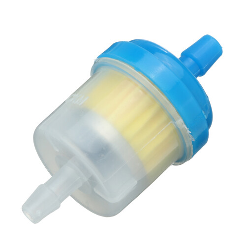 Filtro carburante per moto ATV blu e bianco