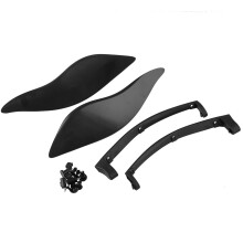 Neue Motorrad-Seitenflügel Windluftabweiser Modifizierte Windschutzscheibe Verkleidung Seitenabdeckung Schild Kompatibel für Touring Street Glide