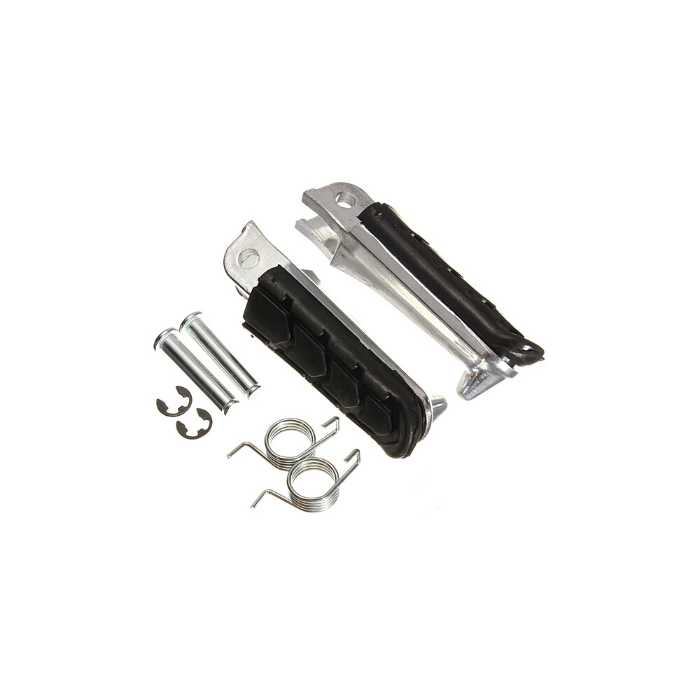 Front Foot Pegs For Kawasaki Honda Yamaha Black 762179045892