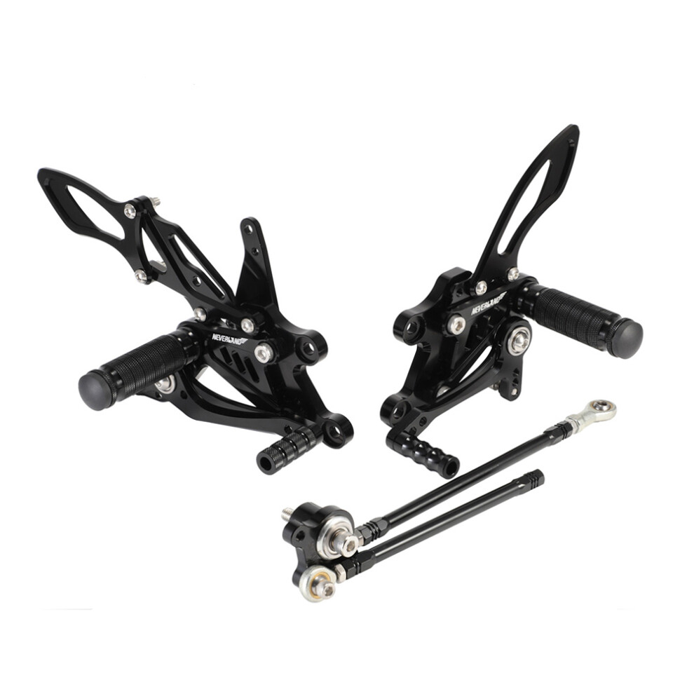 New Neverland Cnc Adjustable Foot Pegs Rearset Footrest For Honda Cbr1000rr 04-07 Cbr600rr 03-06 762179097082