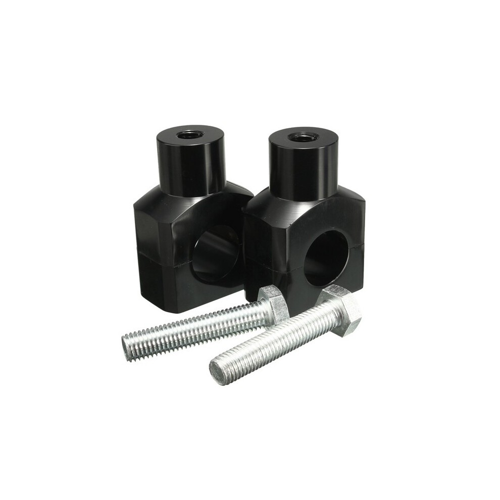New Handlebar Risers Clamp 1Inch 25Mm With Bolt For Harley Motorcycle Black 762179079835
