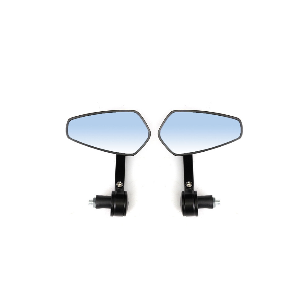 New 7/8Inch 22Mm Universal Motorcycle Handlebar Bar End Rear View Mirrors 762179073727
