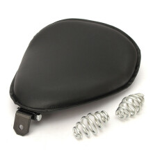 Neuer Solo-Sitz runde Form mit Halterungsfeder für Harley Chopper Bobber Sportster