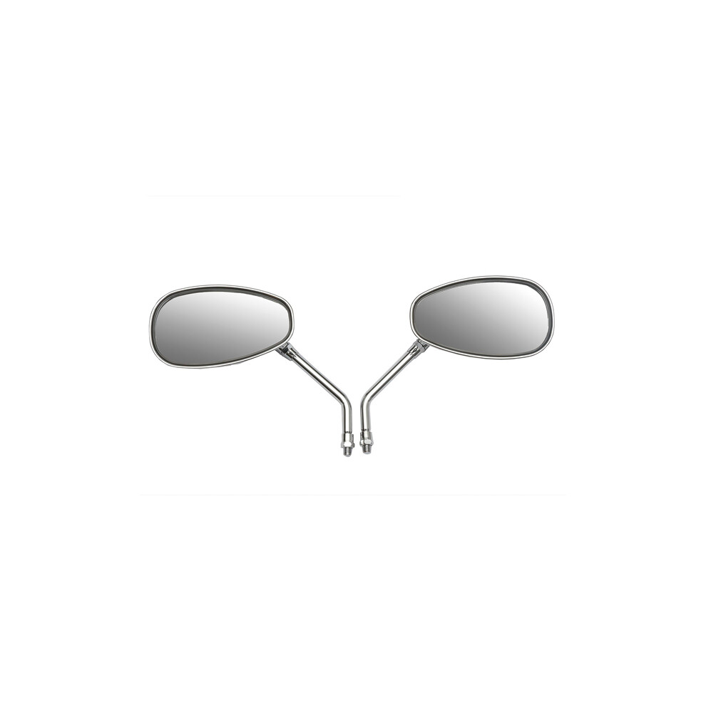 New 10Mm Motorcycle Motor Bike Rear View Side Mirror For Honda/Kawasaki/Suzuki White 762179071099
