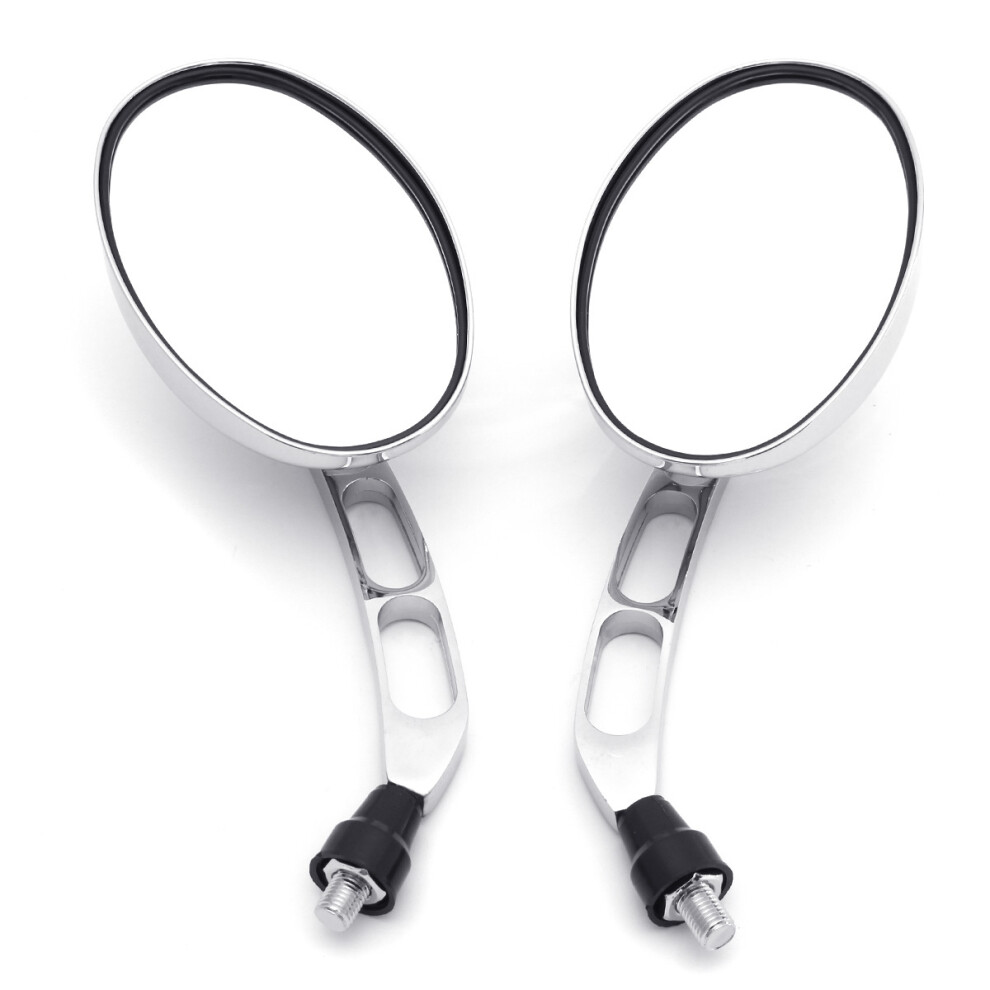 New 10Mm Pair Rear View Mirrors For Harley Davidson Springer Heritage Electra Glide 762179073550