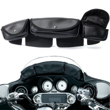 Uusi 3-taskuinen taskupussi tuulensuoja laukku Fairing Harley Electra Street Glide Touring