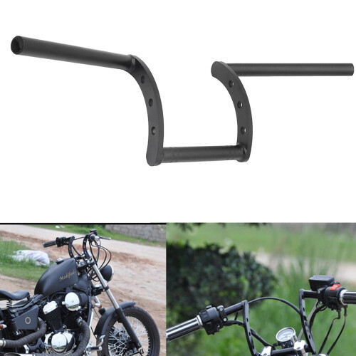 Novo guidão Z-Bar de metal com manípulo de 7/8 polegadas universal para motocicleta e scooter