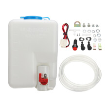 Neues 12 V 1. 8 l Universal-Motorrad-Auto-Windschutzscheibenwaschbehälter-Pumpenflaschen-Kit mit Düschschalter
