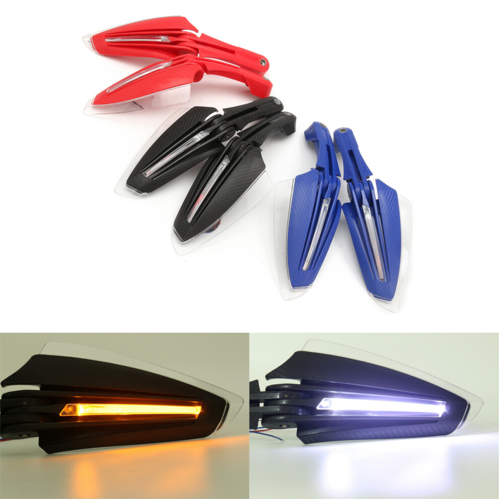 New Motor Bike Led Handguards Inbuilt Daytime Running Turn Lights Modified 762179078425