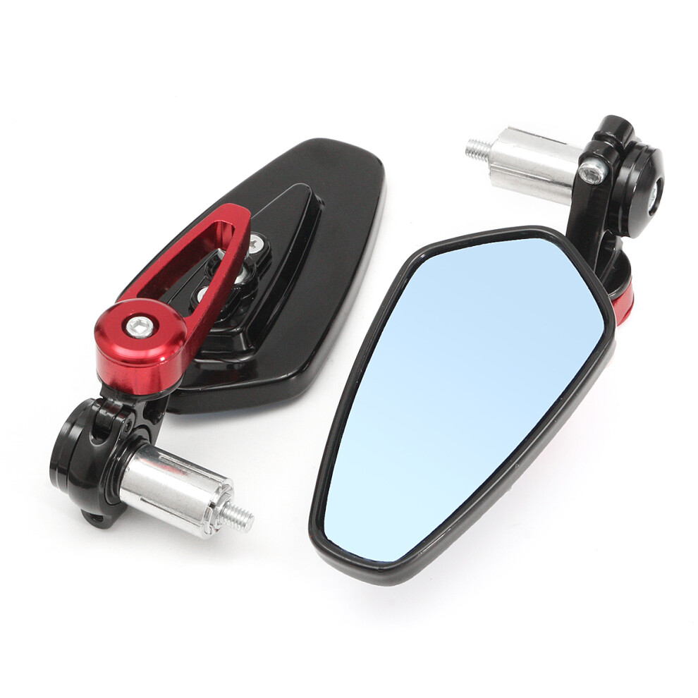 New 7/8Inch Aluminum Rear View Side Mirror Handlebar End For Motorcycle Universal 762179077213