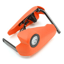 Neue 12 V 7/8 Zoll Motorrad LED DRL Licht Handschutz Hand Guard Bürstenstange Dirt Bike