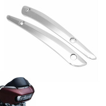 Neue Paar Chrome Windschutzscheiben-Seitenverkleidung für Harley Road Glide FLTRU FLTRX 2015–2017