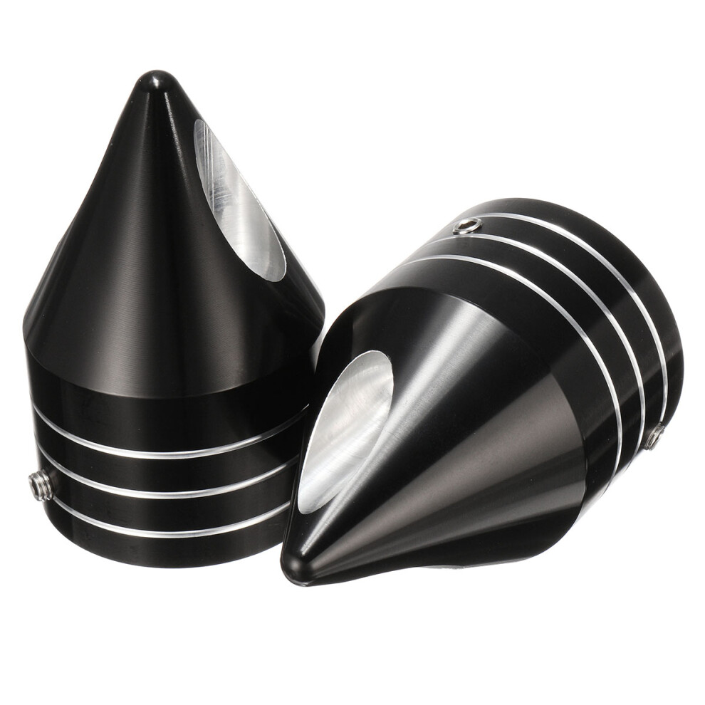 New Motorcycle Cnc Spike Front Axle Cap Nut Covers For Harley Dyna Touring Road King 762179071921