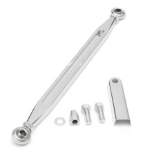 Neues CNC-Billet-Aluminium-Schaltgestänge-Set verchromt für Harley Softail Dyna Road Glide 86–17