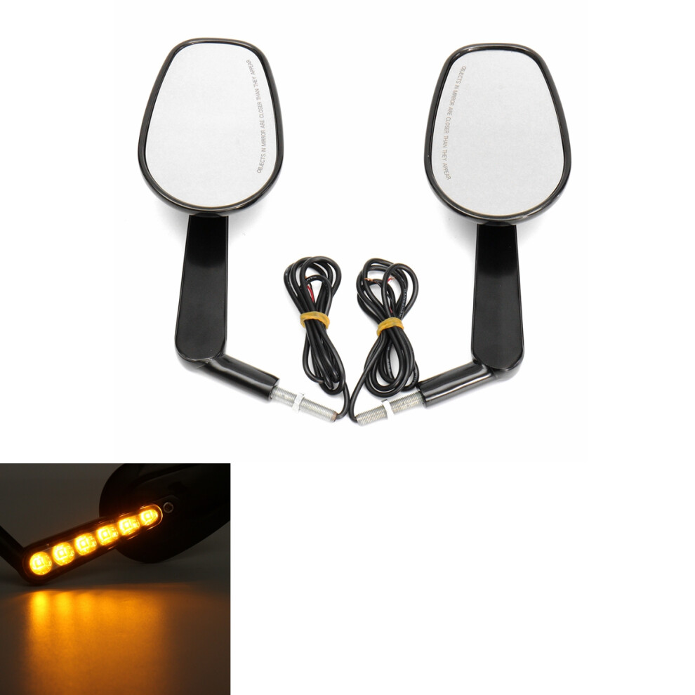 New Rear Mirrors Turn Signals For Harley Davidson V-Rod Muscle Vrscf 09-17 Black 762179096719