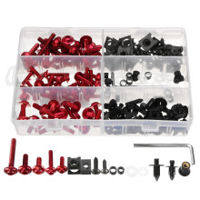 Neue 198-teiliges Befestigungsclips Schrauben Aluminium Motorrad Sportbike Verkleidung Bolzen Set