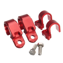 Uusi 4 kappaletta CNC etu- ja takajarruletkujen pidikkeet moottoripyörälle Honda CRF250 L CRF250 M 12-15