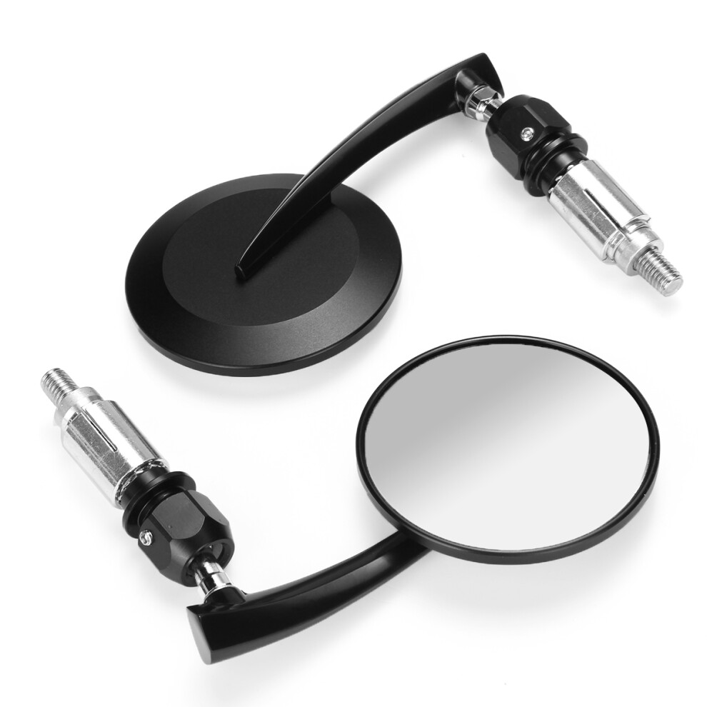 New 7/8Inch 22Mm 360 Cnc Bar End Rear View Motorcycle Mirrors For Harley/Suzuki/Yamaha/Honda/Kawasaki 762179083566