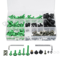 Novo kit de parafusos de carenagem de motocicleta com 177 peças porcas fixadores clipes e parafusos para Honda/Kawasaki/Yamaha/Suzuki.