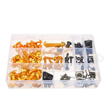 Novos Kits de Parafusos de Carenagem Completa Preto/Dourado 134PCS para Honda CBR600RR CBR900RR CBR1000RR CBR1100XX
