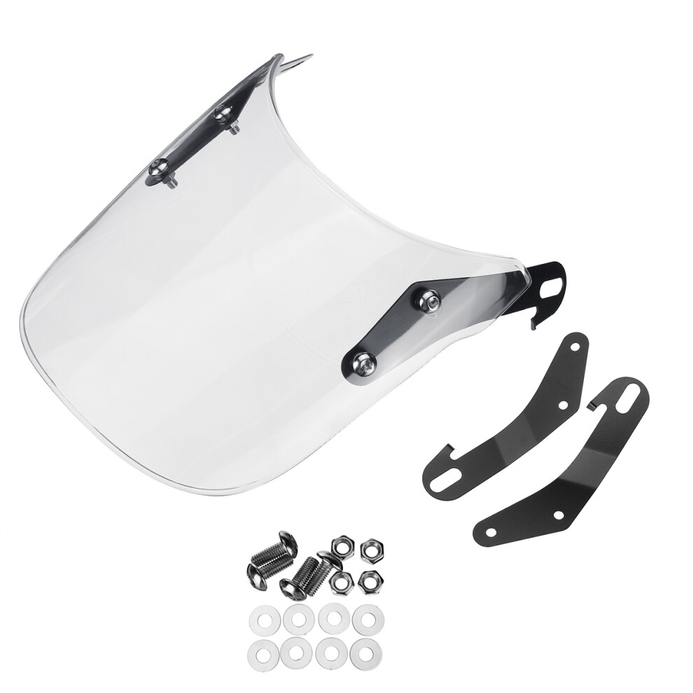 New 5Inch 7Inch Round Motorcycle Headlights Windshield Windscreen Clear Transparent 762179070177