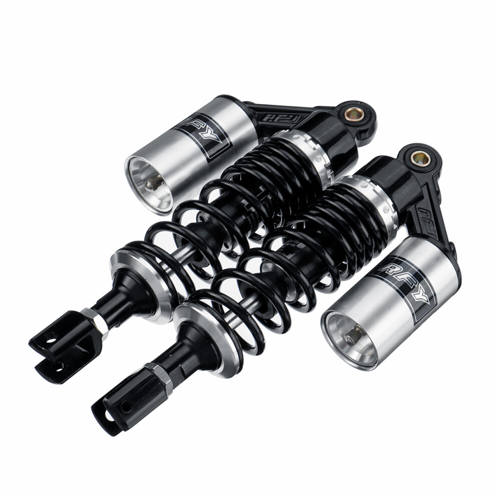 New Pair 13.5 340Mm Motorcycle Rear Shock Absorber Suspension For Honda Yamaha" Black 762179096696